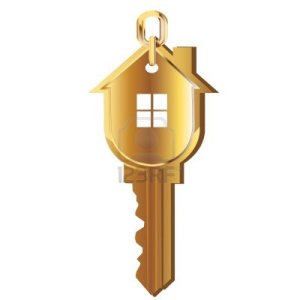 12490888-house-key-gold-real-estate-logo